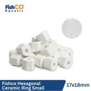 Media Filter Aquarium Small Hexagonal Ceramic Ring 17x18mm