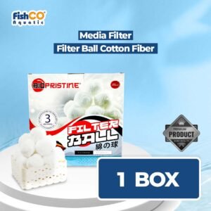 Media Filter Aquarium Bio Fiber Cotton Crystal Ball Premium Polyester Lembut dan Halus 700 Gram