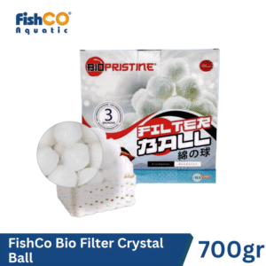 Media Filter Aquarium Bio Fiber Cotton Crystal Ball Premium Polyester Lembut dan Halus 700 Gram