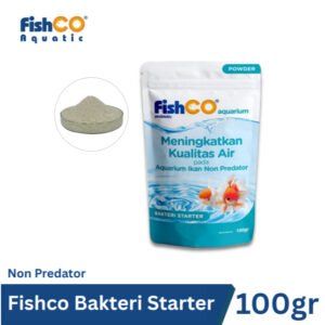 FISHCO Aquarium Probiotik Non Predator – Bakteri Baik Penjernih Air Aquarium 100gram