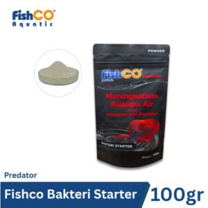FISHCO Aquarium Probiotik Predator – Bakteri Baik Penjernih Air Aquarium 100gram