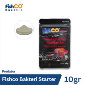 FISHCO Aquarium Probiotik Predator – Bakteri Baik Penjernih Air Aquarium 10gr