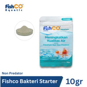 FISHCO Aquarium Probiotik Non Predator – Bakteri Baik Penjernih Air Aquarium 10gram