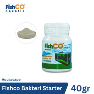 FISHCO Aquarium Probiotik Aquascape – Bakteri Baik Penjernih Air Aquarium 40gr