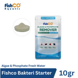 FISHCO Aquarium Probiotik Algae & Phospate Remover – Bakteri Baik Pengurai Alga Fresh Water 10gr
