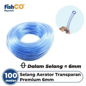 Selang Aquarium Aerator 6mm Transparan Bening Elastis