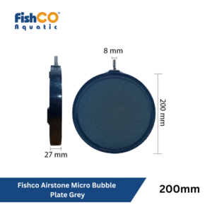 Fishco Airstone Micro Bubble Plate Grey - Batu Aerator Gelembung Udara 200mm