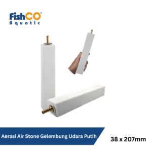 Batu Aerator Aerasi Air Stone Gelembung Udara Putih 38 x 207mm