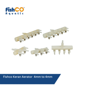 Fishco Keran Aerator Plastik Selang Udara Pembagi Udara 4mm to 4mm