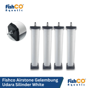 Batu Aerator Aerasi AirStone Gelembung Udara Silinder - White