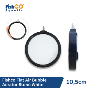 Batu Aerator Aerasi Air Stone Gelembung Udara Pipih 10,5cm - White
