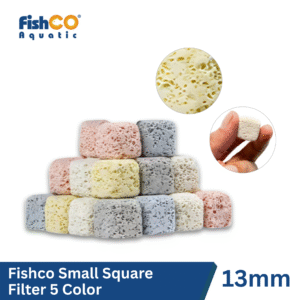Media Filter Aquarium Small Square Filter 5 Color 13mm