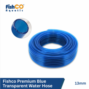 Fishco Selang Air Elastis Transparan Biru Premium 13mm - Selang Premium 1m