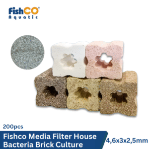 Media Filter Aquarium 5 Color Mineral Plum 46mm 200pcs