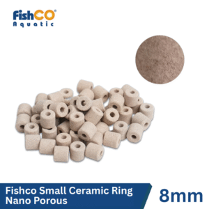 Fishco Rumah Bakteri Media Filter Small Ceramic Ring Nano Porous Fiber Bacteria Ring 8*8mm
