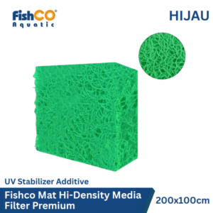 FishCO Mat Hi-Density Media Filter Japmat Akuarium Kolam Premium 200x100 - Green