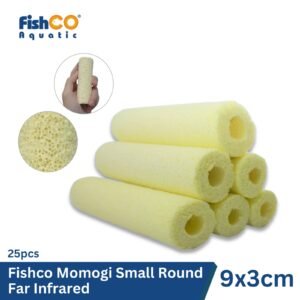 Media Filter Aquarium Momogi Small Round Far Infrared Rumah Bakteri 25 pcs