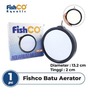 Batu Aerator Aerasi Air Stone Gelembung Udara Pipih 132mm - White