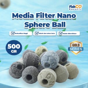 Media Filter Aquarium Nano Sphere Ball Nanoball Bacteria House 1 Box 500 gr 20 Pcs