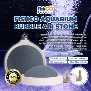 Fishco Batu Aerator Cembung Air Stone Convex Disc