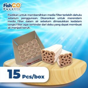 Media Filter Aquarium Far Infrared Nano Nitrifying Bacteria House Stick 15Pcs