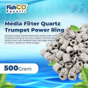 Media Filter Aquarium Quartz Trumpet Power Ring Bacteria House 500g