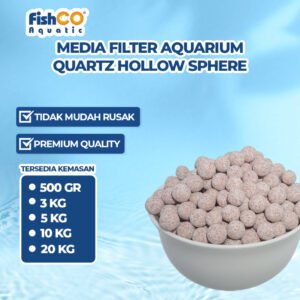 Fishco Rumah Bakteri Akuarium Quartz Hollow Sphere 10mm Media Filter