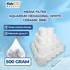 Media Filter Hexagonal White Ceramic Ring 20mm