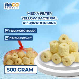 Media Filter Aquarium Large Yellow Bacterial Respiration Ring 500gr