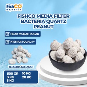 Fishco Rumah Bakteri Akuarium Quartz Peanut Media Filter