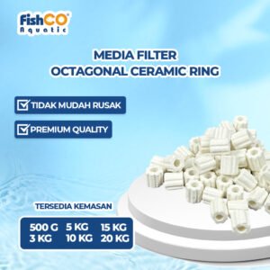 Media Filter Octagonal Ceramic Ring 10x10mm
