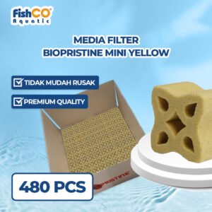 Media Filter Aquarium Biopristine Yellow Mini 3cm 480pcs