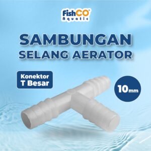 Sambungan aerator Konektor selang aerator uniring Bentuk Tee 10mm 1 Pcs