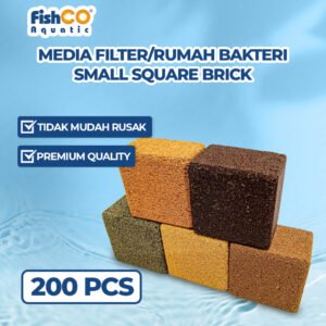 Media Filter Aquarium Small Square Brick 40mm 200pcs/Box