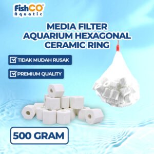 Media Filter Hexagonal Ceramic Ring 22x23mm
