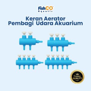 Fishco Kran Selang Angin Pembagi Udara Aerasi Aerator Akuarium