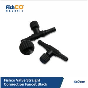 Fishco Air Flow Control for Water – Valve Kran Sambungan lurus Hitam