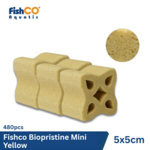Media Filter Aquarium Biopristine Yellow Mini 3cm 480pcs