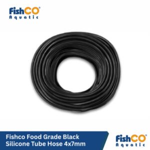FISHCO Selang Silicone Tube 4x7mm - Selang Silikon Food Grade Black