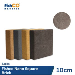 Media Filter Aquarium Nano Square Brick 10cm 33pcs