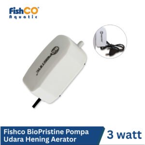 BioPristine Oxygen Pump Pompa Udara Hening Aerator Tanpa Baterai 3 Watt