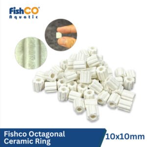 Media Filter Octagonal Ceramic Ring 10x10mm