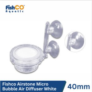 Fishco Aquatic Airstone Micro Bubble Air Diffuser White - Batu Aerator Gelembung Udara Aquarium