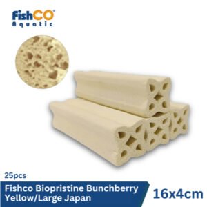 Fishco Rumah Bakteri Biopristine Bunchberry Yellow/Large Japan 25pcs