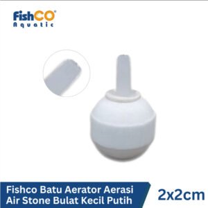 Fishco Batu Aerator Aerasi Air Stone Bulat Kecil Putih 20mm