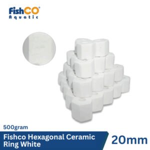 Media Filter Hexagonal White Ceramic Ring 20mm