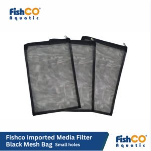 Fishco Jaring Kantong Media Filter Import Small Aquarium/Kolam Black