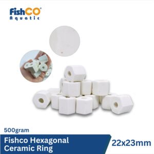 Media Filter Hexagonal Ceramic Ring 22x23mm
