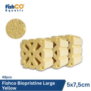 Media Filter Aquarium Biopristine Large Yellow 75mm 48pcs