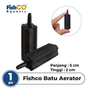 Batu Aerator Aerasi - Black Ore Sand Plum Air Stone Gelembung 20x65mm